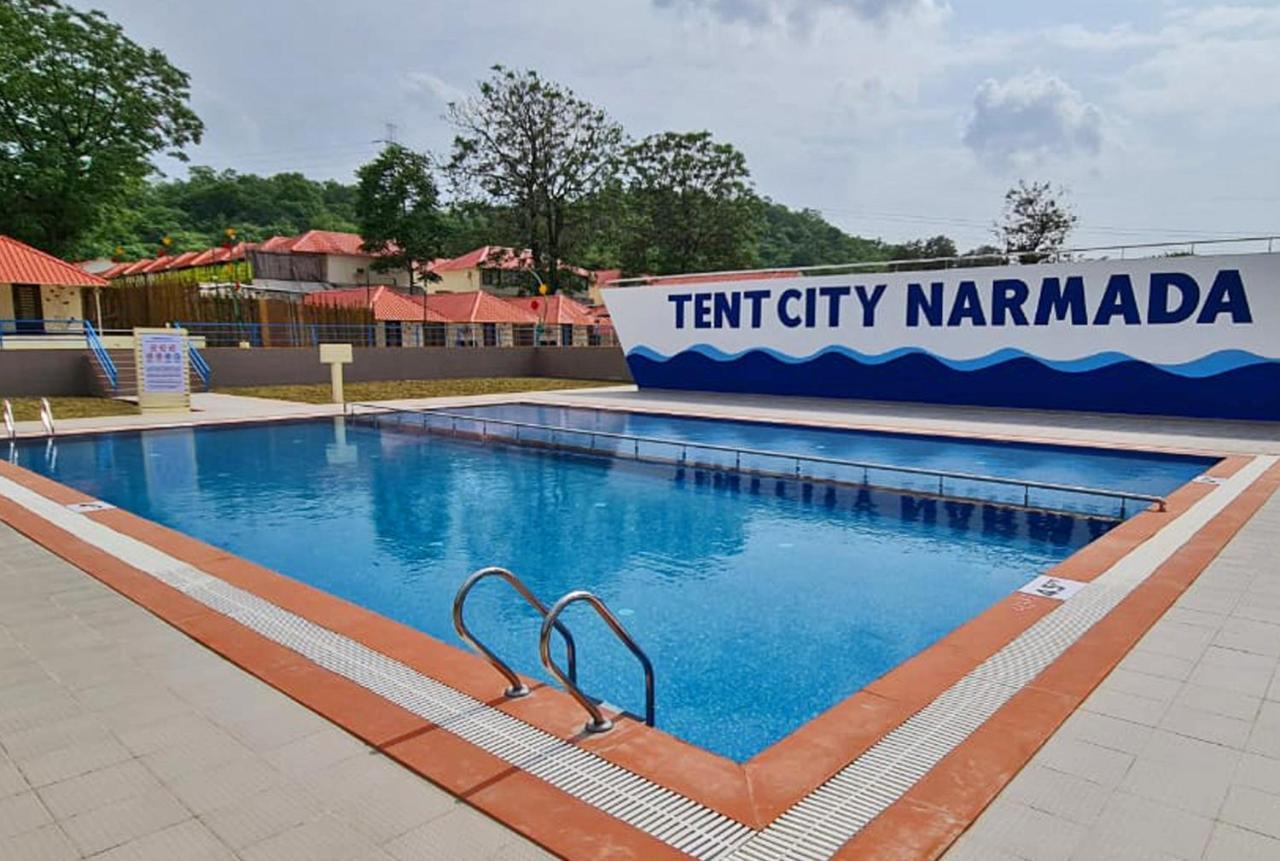 Praveg Tent City Narmada, Statue Of Unity Kevadia Bagian luar foto
