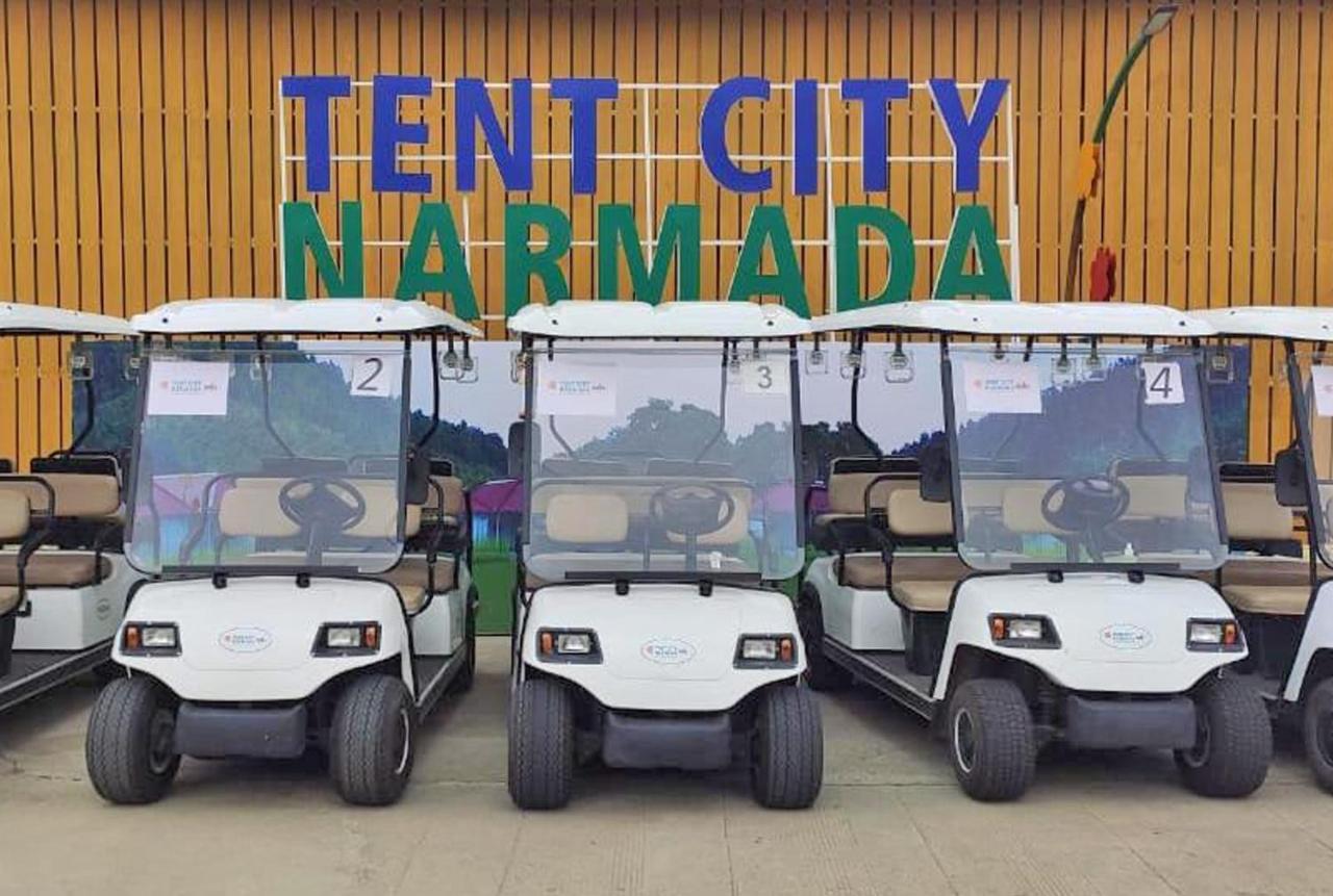 Praveg Tent City Narmada, Statue Of Unity Kevadia Bagian luar foto